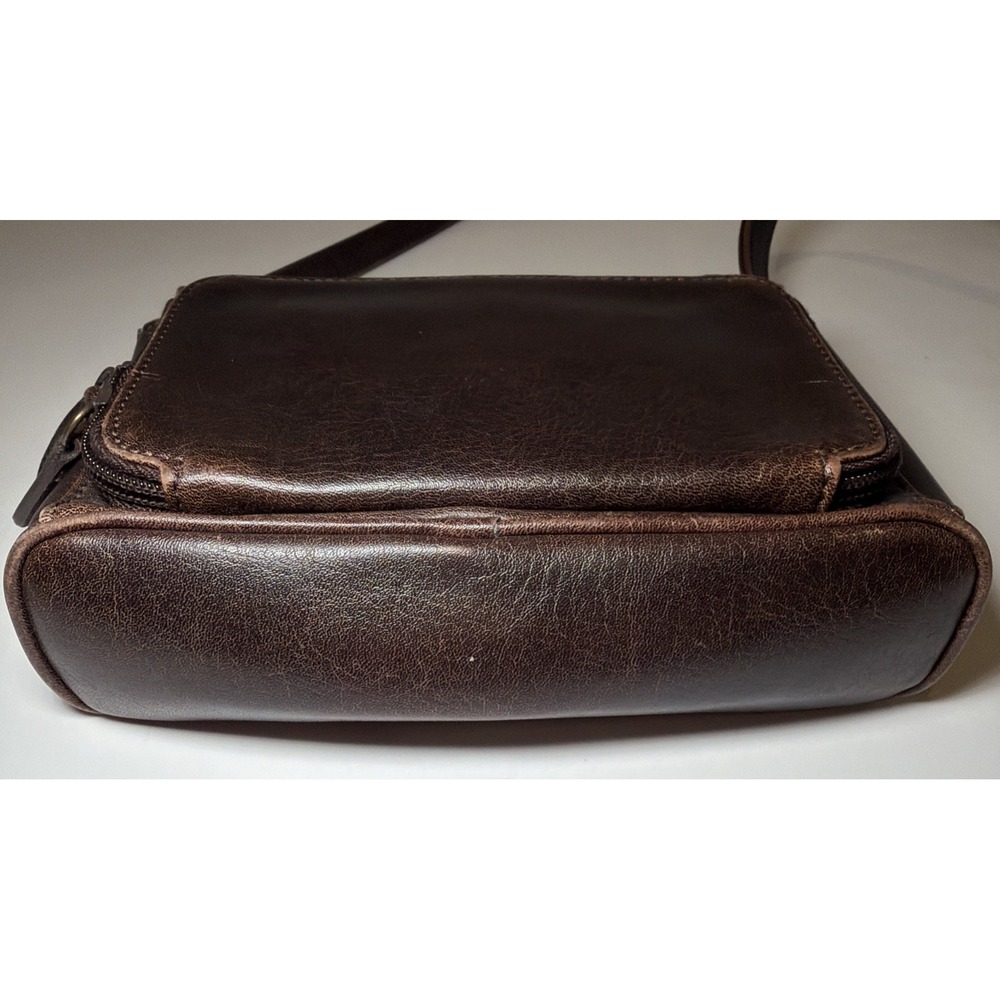 Nine & Company Mini Shoulder Bag Purse Brown Leather Type Small Vintage 90s Bag - Picture 7 of 13